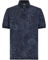 Etro - 'Arnica Paisley' Polo Shirt - Lyst