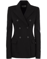 Sportmax - Sestri Double Breasted Fitted Jacket - Lyst