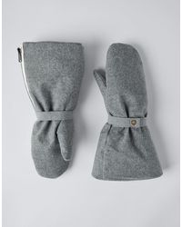 Brunello Cucinelli - Light Wool Mittens - Lyst
