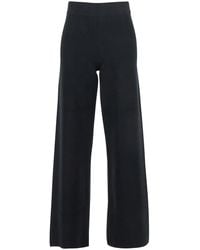 Max Mara - Palazzo Pants With Elastic Waist Viscose Trousers - Lyst