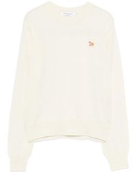 Maison Kitsuné - Fox Embroidered Sweater - Lyst