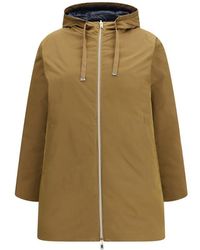 Herno - Blue Polyester Coat - Lyst