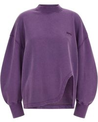 The Attico - Shaped Slit Sweatshirt - Lyst