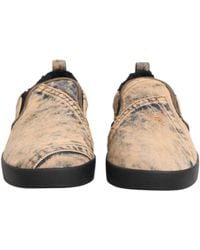 Dolce & Gabbana - Cotton Low Top Slip On Sneakers Shoes - Lyst