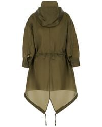 Max Mara - Military Organza Oversize Parka - Lyst