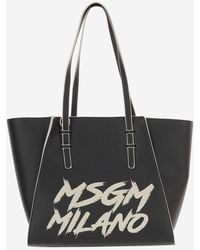 MSGM - Shoulder Bag Synthetic Leather - Lyst