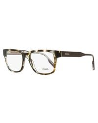 ZEGNA - Retro Rectangular Eyeglasses Ez5260 020 52Mm Plastic (Acetate) - Lyst