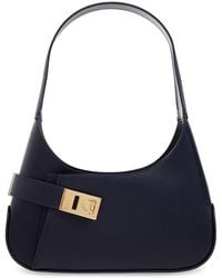 Ferragamo - Asymmetric Pocket Hobo Bag - Lyst