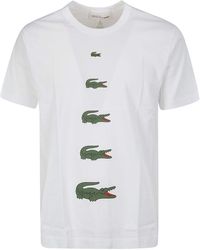 Comme des Garçons - X Lacoste Crocodile Print T Shirt - Lyst