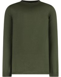 Rick Owens - Virgin Wool Crewneck Sweater Sweatshirts - Lyst