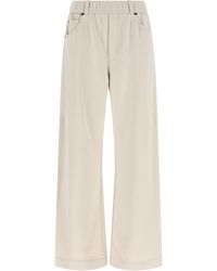 Brunello Cucinelli - Cotton Athletic Pants - Lyst