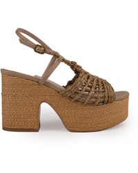 Twinset - Straw Wedge Shoes - Lyst