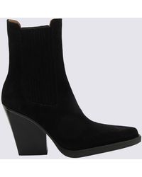 Paris Texas - Black Suede Dallas Boots - Lyst