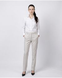 Brunello Cucinelli - White Cotton Casual Pants - Lyst