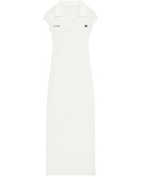 Courreges - Long Sports Polo Shirt Dress Polyester - Lyst