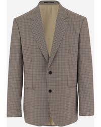 Gucci - Jacket Single-Breasted Wool Checked - Lyst