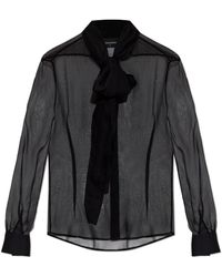 DSquared² - Silk Shirt With Tie - Lyst