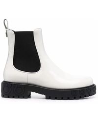 Ferragamo - Leather Ankle Boots - Lyst