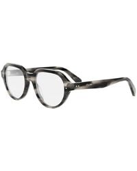 Celine - Eyeglasses Square Full Rim, Crystal And Frame Clear Demo Lens Cl50145I005 - Lyst