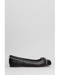 Christian Louboutin - Mamadrague Ballet Flats In Black Leather - Lyst