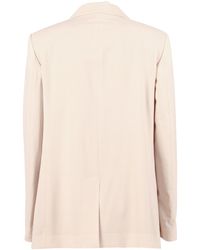 Fabiana Filippi - Bistretch Wool Single Breasted Jacket With Filo Diamante Polyamide Elastane - Lyst