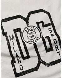 Dolce & Gabbana - Cotton Dg Logo Print Cropped Jersey Top - Lyst