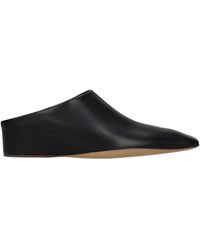 Jil Sander - Leather Sandals And Clogs - Lyst