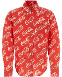 ERL - Printed Cotton And Linen X Cocacola Shirt - Lyst
