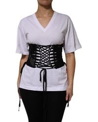 Dolce & Gabbana - Lace Up Waist Belt - Lyst