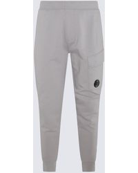 C.P. Company - Light Grey Cotton Track Pants - Lyst