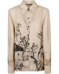 Alberta Ferretti - Printed Long-Sleeved Shirt - Lyst