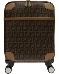 Fendi - Brown All-over Ff Print Small Trolley Suitcase - Lyst