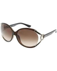 Ferragamo - Salvatore Sunglasses Oval Semi Rim, Dark Frame And Gradient Lens Sf600S220 Pearl - Lyst