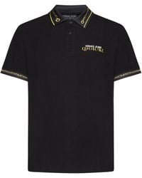 Versace - Couture Chain Polo T Shirt - Lyst