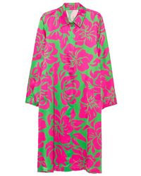 Dries Van Noten - Single-Breasted Satin-Finish Viscose Coat- Single Breasted - Lyst