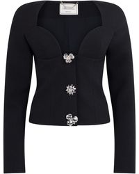 Blumarine - Blazer Double-Breasted Crêpe Polyester Tops - Lyst
