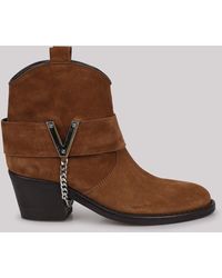 Via Roma 15 - 60Mm Suede Cowboy Boots - Lyst