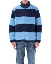 Polo Ralph Lauren - Striped Pile Fleece Jacket - Lyst