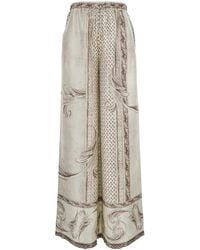 Max Mara - Pants Rive Silk Trousers - Lyst