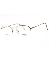 Elasta - Elasta E7033 Metal Rectangle Frame Eyeglasses - Lyst