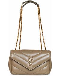 Saint Laurent - Dark Strong Moss Loulou Small Shoulder Bag - Lyst