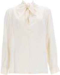 Max Mara - Silk Charmeuse Blouse - Lyst