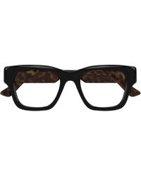 Gucci - Gucci Gg1669O Linea Lettering 005 Havana Glasses - Lyst