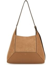 Jimmy Choo - Camel Suede Medium Diamond Shoulder Bag - Lyst