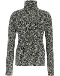 Dolce & Gabbana - Two-Tone Wool Blend Sweater - Lyst