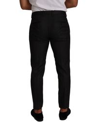 Dolce & Gabbana - Elegant Check Slim Fit Trousers - Lyst