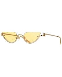 Gucci - Sunglasses Cat Eye Semi Rim, Frame And Rose Mirror To Dark With Gg Pattern Lens Gg1603S004 - Lyst