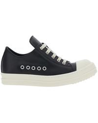 Rick Owens - Low Top Sneakers With Round Toe - Lyst