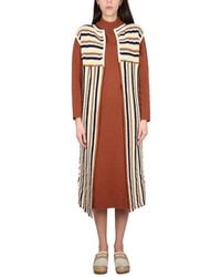 Alysi - Long Vest Cotton Waistcoats & Gilets - Lyst