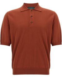 Zanone - Cotton Polo Shirt - Lyst